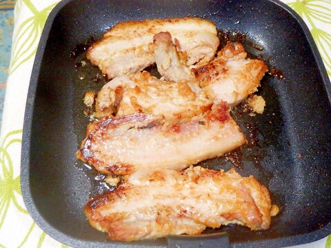 豚スペアリブの生姜味噌焼き